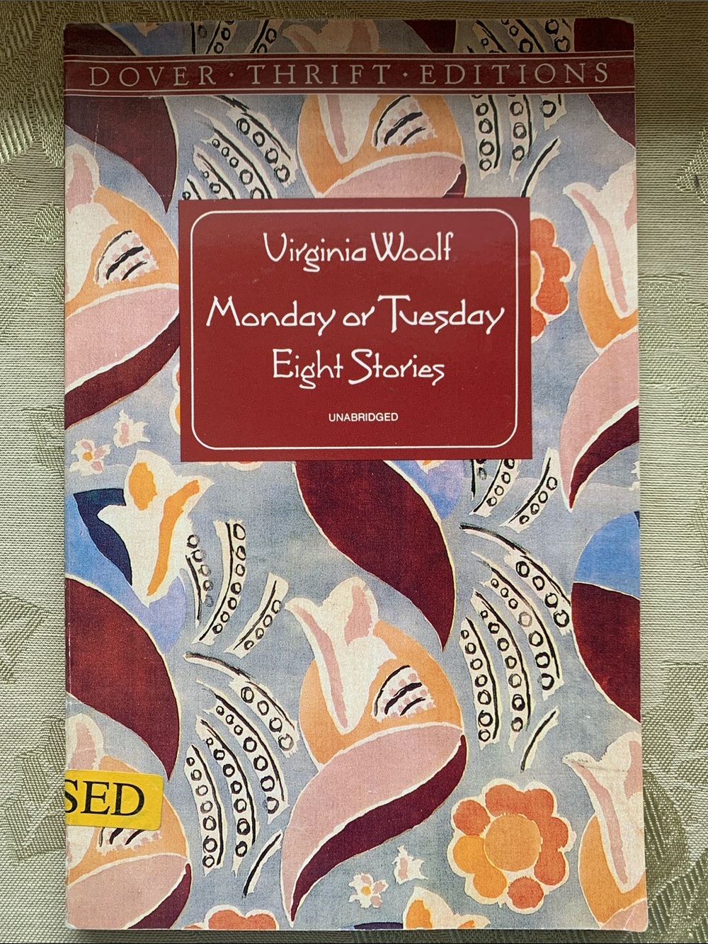 Virginia Woolf “Monday or Tuesday” Eight Stories
